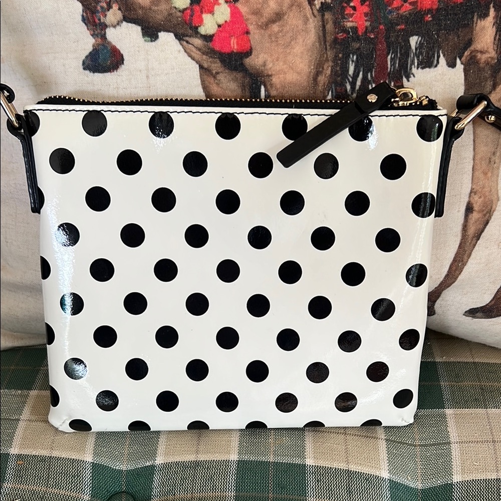 kate spade Black & White Polka Dot Crossbody Bag - Picture 3 of 3